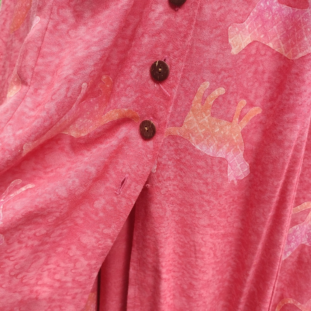 💃Boho Pink batik festival wear Dress Set - Picture 8 of 8